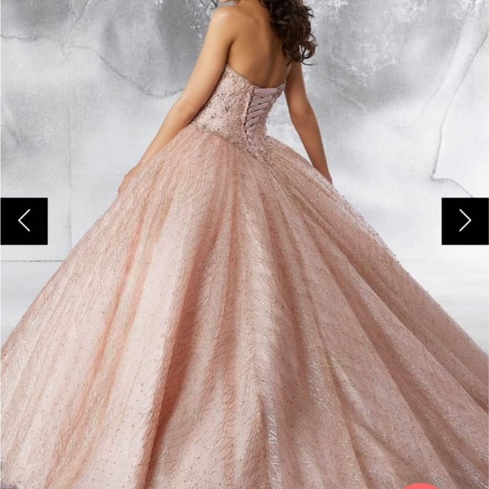 Mori Lee Strapless Pink Ball Gown